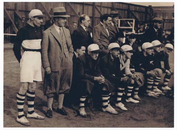 The BATS British American Tobacco Team with John Moores 2nd from left in hat 